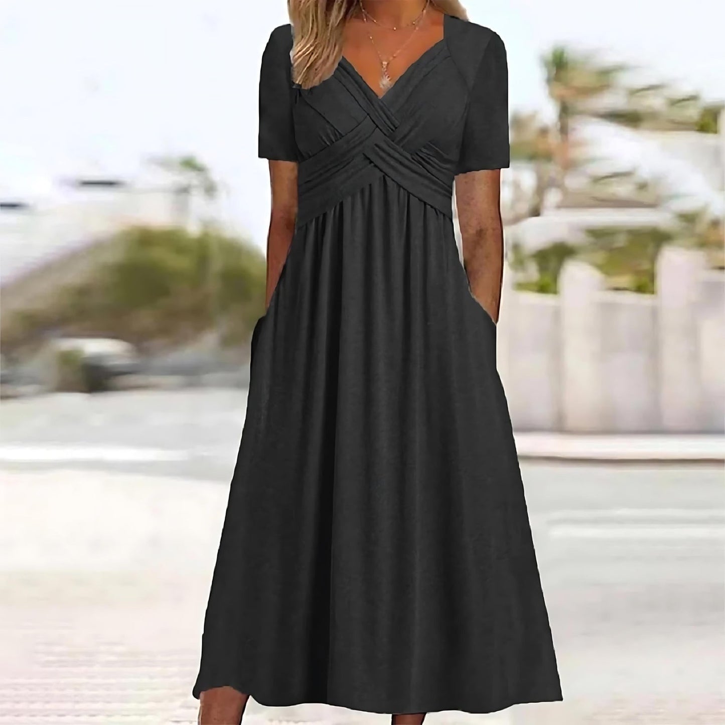 ISADORA | ELEGANT A-LINJE MIDI KJOLE