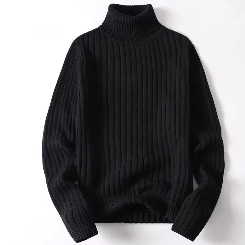 Høyhalset genser for menn – (opptil 4XL)