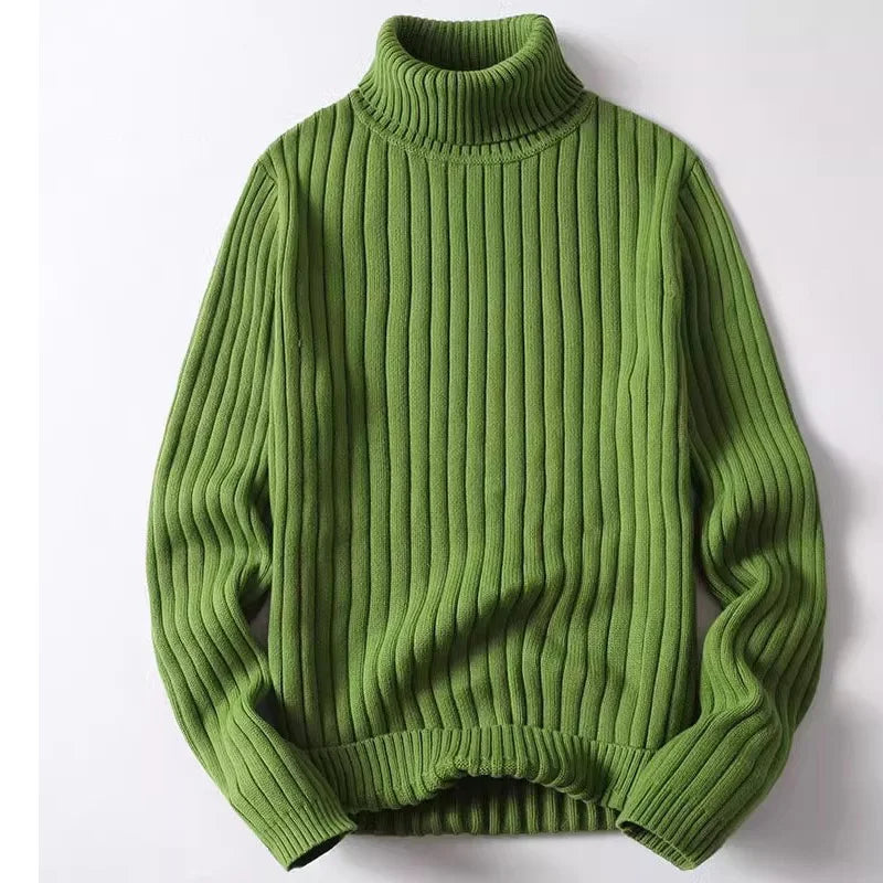 Høyhalset genser for menn – (opptil 4XL)