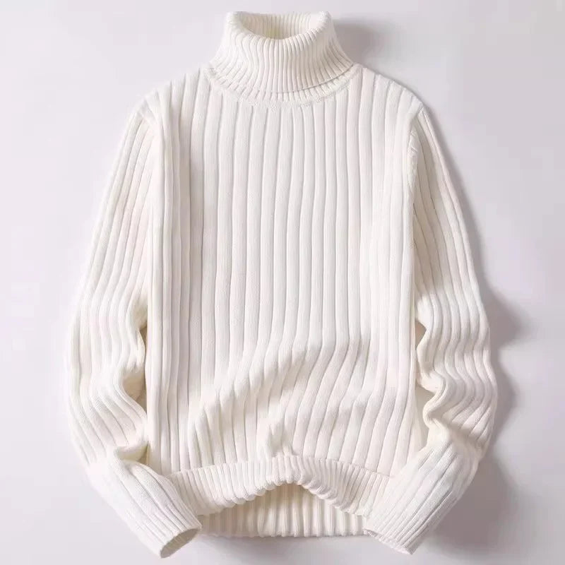 Høyhalset genser for menn – (opptil 4XL)