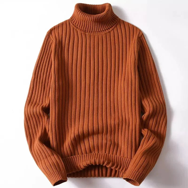Høyhalset genser for menn – (opptil 4XL)
