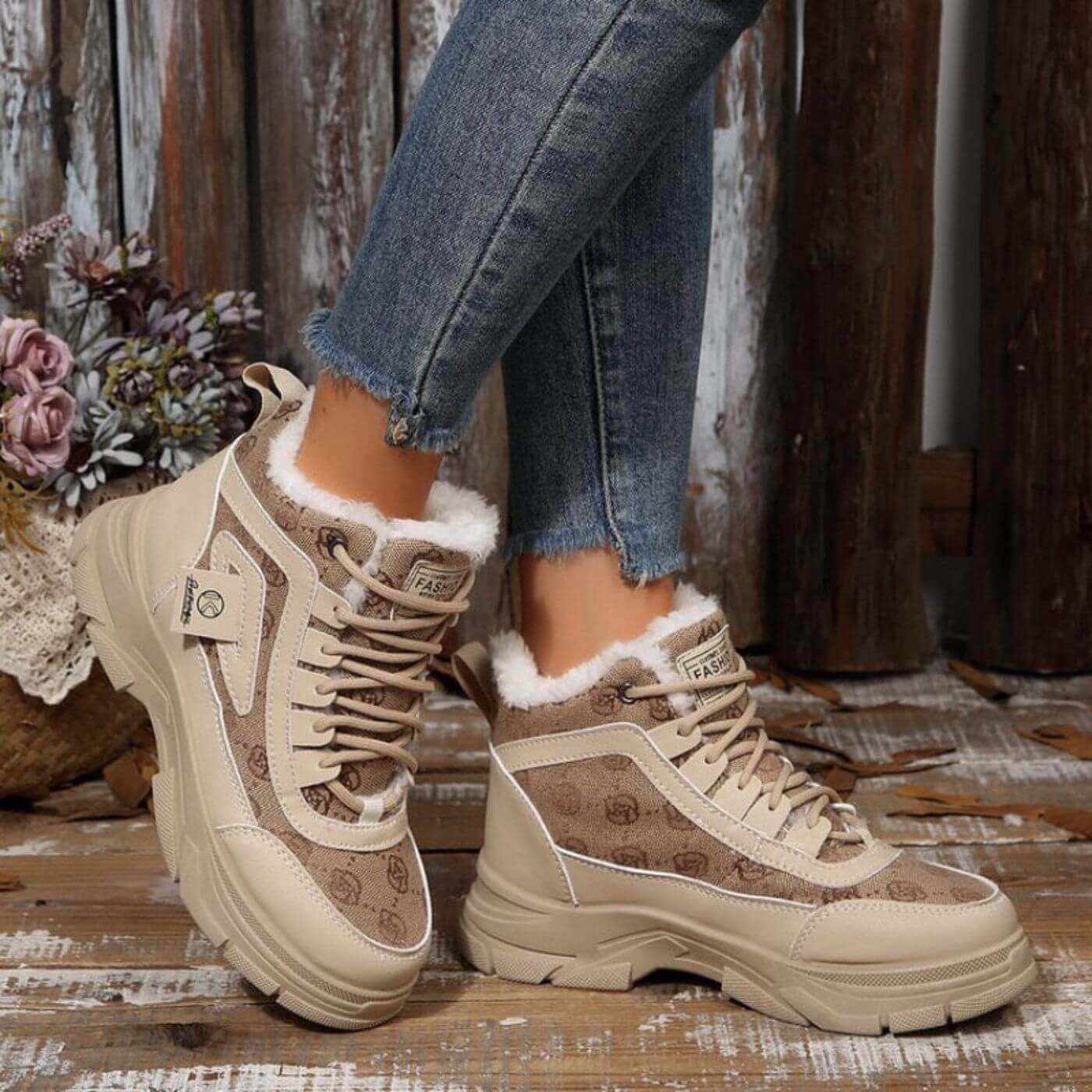 Sienna™ – Varme vintersneakers med mykt fôr