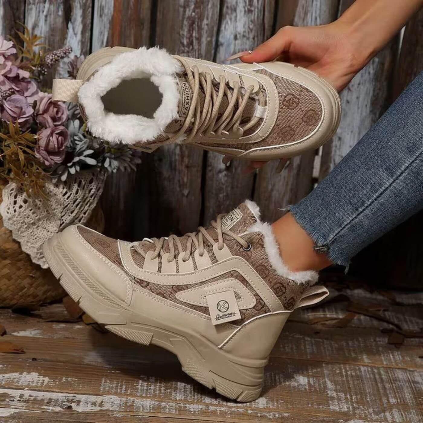 Sienna™ – Varme vintersneakers med mykt fôr