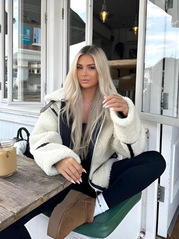 ScandiWear - Vinter Fleece Teddy Jakke