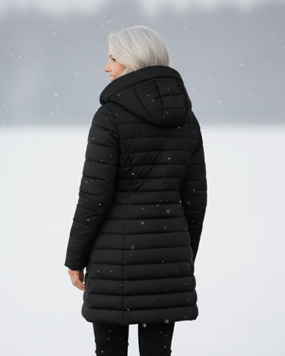 ScandiWear | Pufferkåpe med fleecefôr