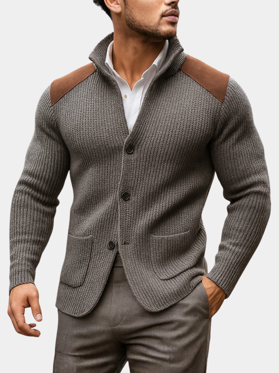 ScandiWear | ROSSI ROMA | Blazer i teksturert strikk