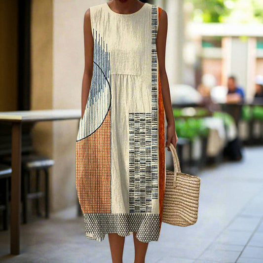 Vintage Uformelt Kjole