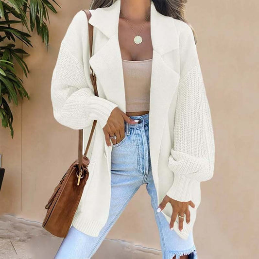 Uformell Ensfarget Cardigan
