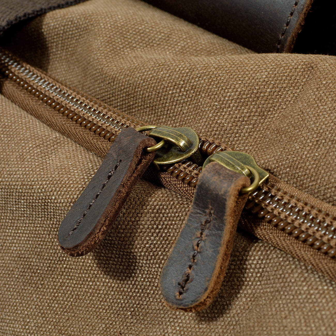 David - Herre duffelbag i kanvas i skinn