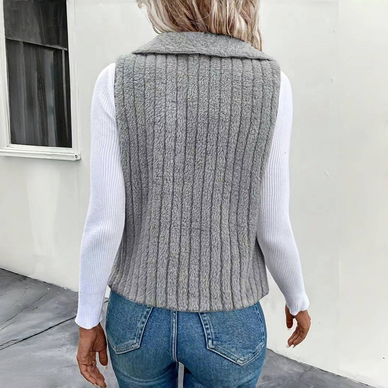 Ensfarget Uformelt Cardigan