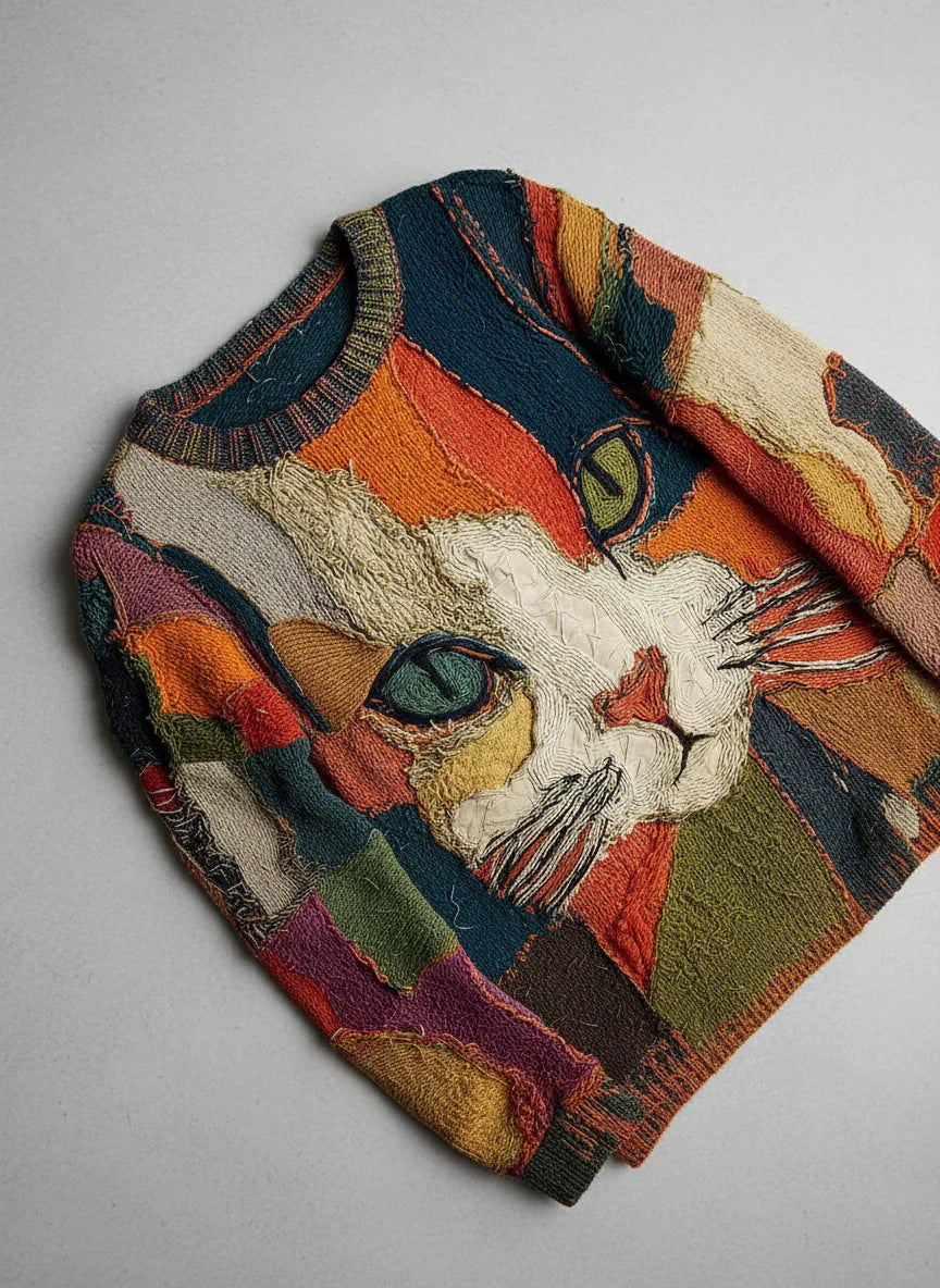 Linnea Malmö™ | Kunstnerisk topp med katt