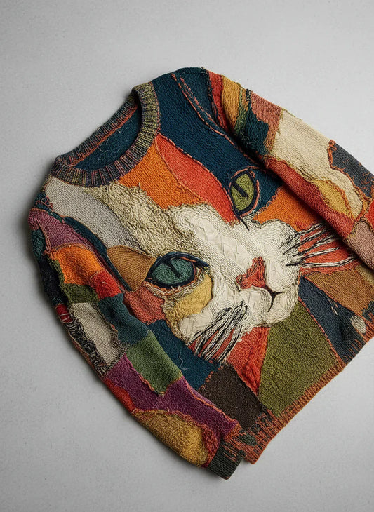 Linnea Malmö™ | Kunstnerisk topp med katt