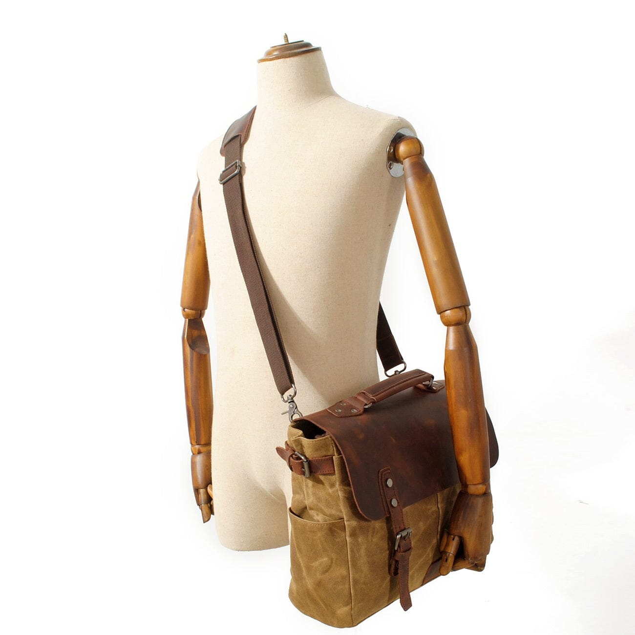 Alexander - Vintage-stil Canvas Crossbody Messenger Bag