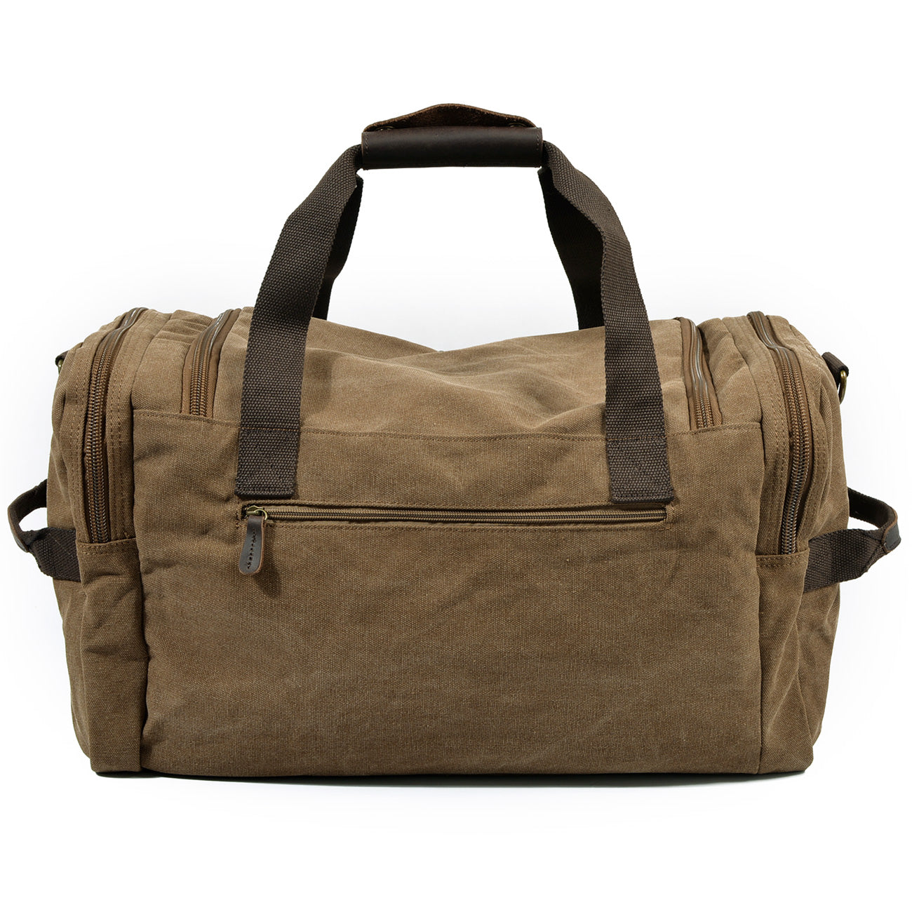 David - Herre duffelbag i kanvas i skinn