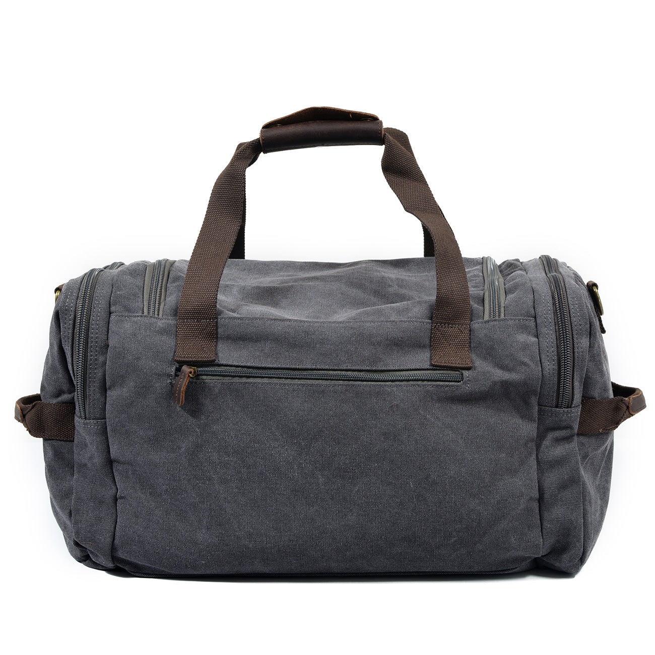 David - Herre duffelbag i kanvas i skinn